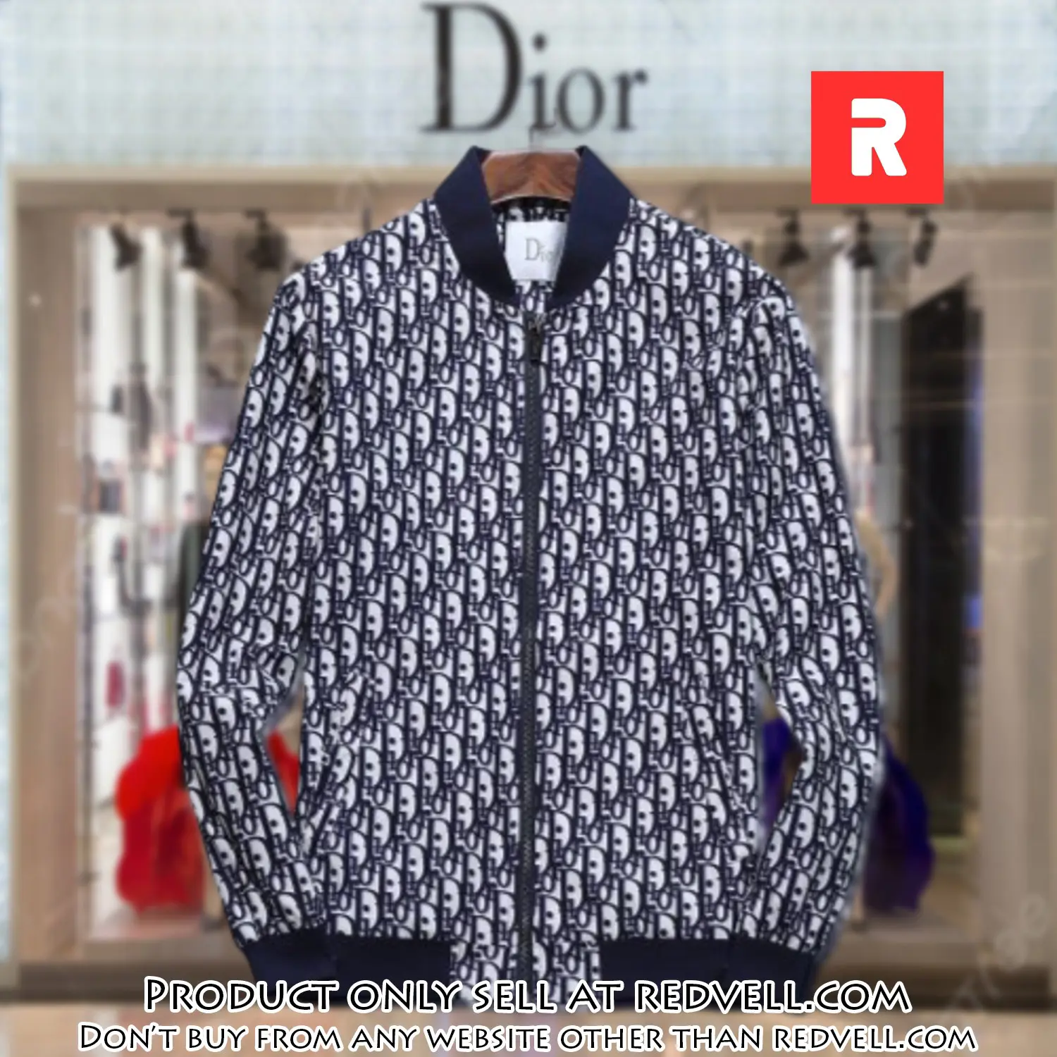 Dior luxury brand varsity zipper jacket vst1064 rv5513935